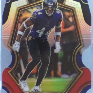 2022 Select Marlon Humphrey Black and Red Prizm Die Cut #109 Ravens