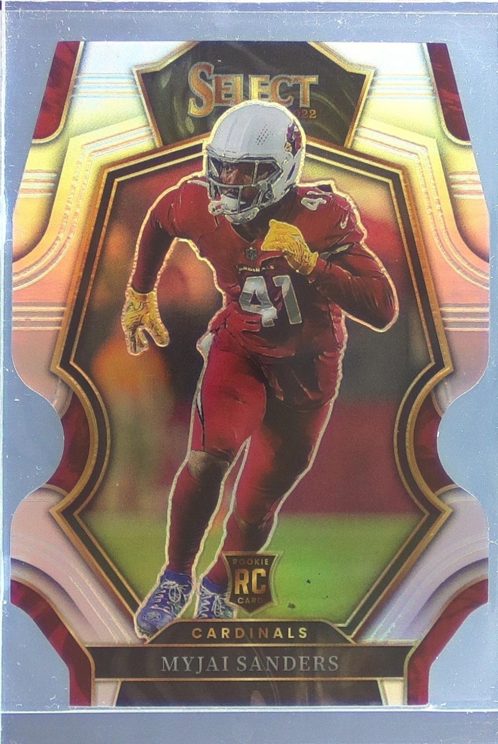 2022 Select Myjai Sanders Silver Prizm Die Cut RC #103 Cardinals