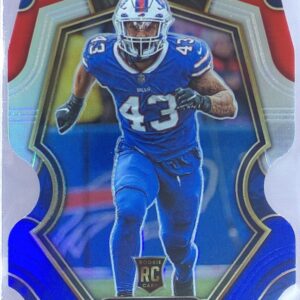 2022 Select Terrel Bernard Red and Blue Prizm Die Cut RC #113 Bills