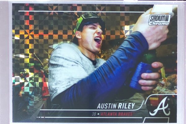 2022 Stadium Club Chrome Austin Riley X Fractor #212 Braves