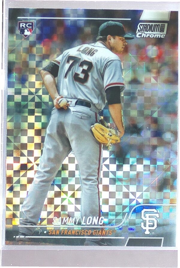2022 Stadium Club Chrome Sammy Long X Fractor RC #78 Giants