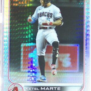 2022 Topps Chrome Ketel Marte Prism Refractor #124 Diamondbacks