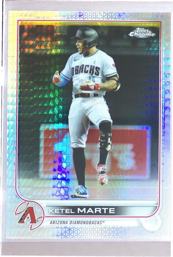 2022 Topps Chrome Ketel Marte Prism Refractor #124 Diamondbacks
