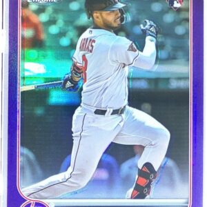 2022 Topps Chrome Update Gabriel Arias Purple Refractor RC #USC131 Guardians