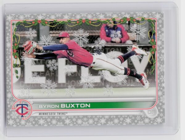 2022 Topps Holiday Byron Buxton Metallic #HW67 Twins