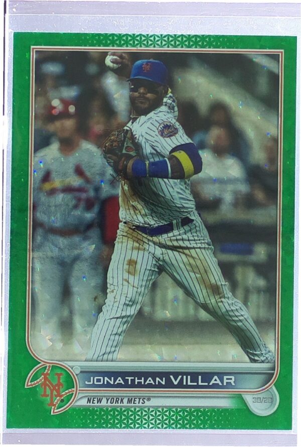 2022 Topps Jonathan Villar Green Foilboard /499 #532 Mets