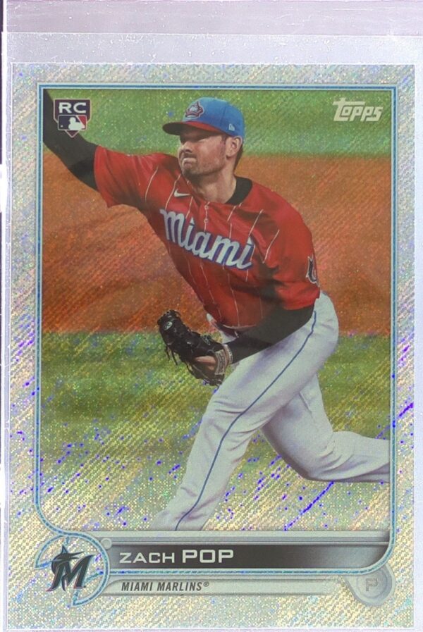 2022 Topps Zach Pop Foilboard Retail /875 RC #108 Marlins