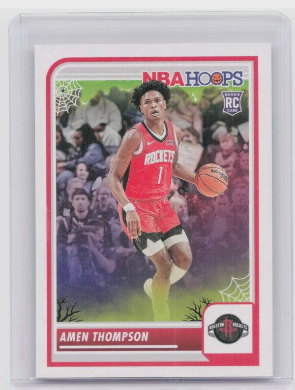 2023-24 Hoops Haunted Hoops Amen Thompson RC 86 Rockets