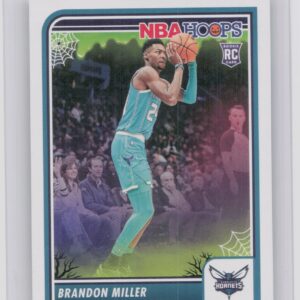 2023-24 Hoops Haunted Hoops Brandon Miller RC 245 Hornets