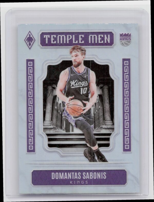 2023-24 Panini Phoenix Domantas Sabonis 19 Kings Temple Men Silver