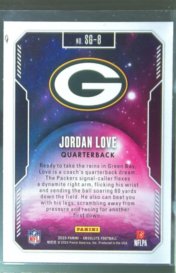 2023 Absolute Jordan Love #SG-8 Packers Star Gazing - Image 3