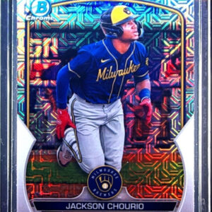2023 Bowman Jackson Chourio #BCP-76 Brewers Chrome Prospects Mojo Refractors