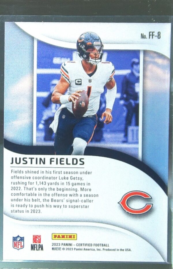 2023 Certified Justin Fields #FF-8 Bears Franchise Foundations - Image 3