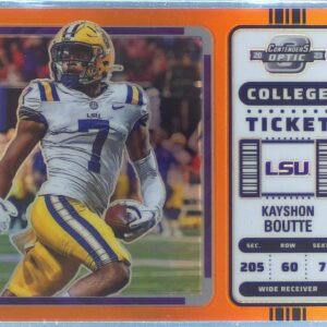 2023 Chronicles Draft Kayshon Boutte #8 Tigers Contenders Optic Orange