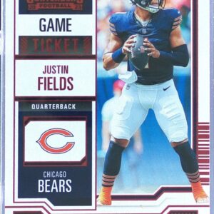 2023 Contenders Justin Fields Game Ticket Bronze #20 Bears