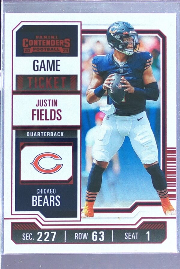 2023 Contenders Justin Fields Game Ticket Bronze #20 Bears