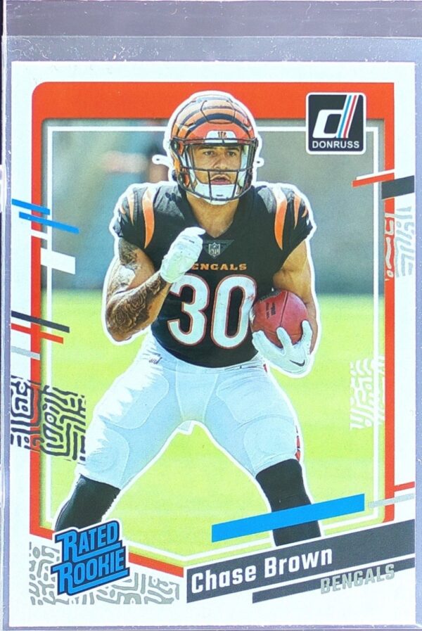 2023 Donruss Chase Brown RC #318 Bengals