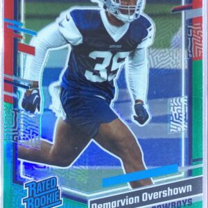 2023 Donruss Demarvion Overshown RC #323 Cowboys Optic Rated Rookie Red & Green