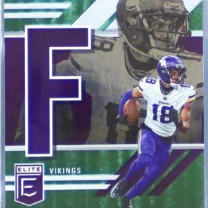 2023 Donruss Elite Justin Jefferson #SB-JJ4 Vikings Spellbound Green
