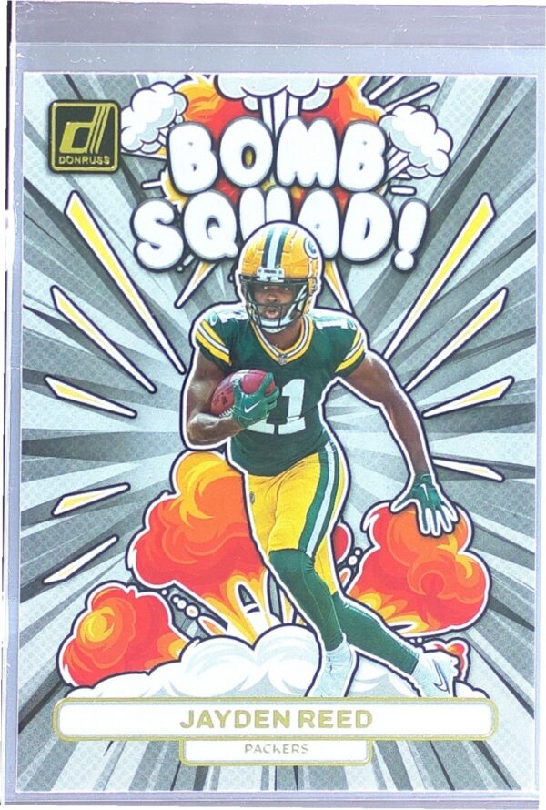 2023 Donruss Jayden Reed #BS-15 Packers Bomb Squad