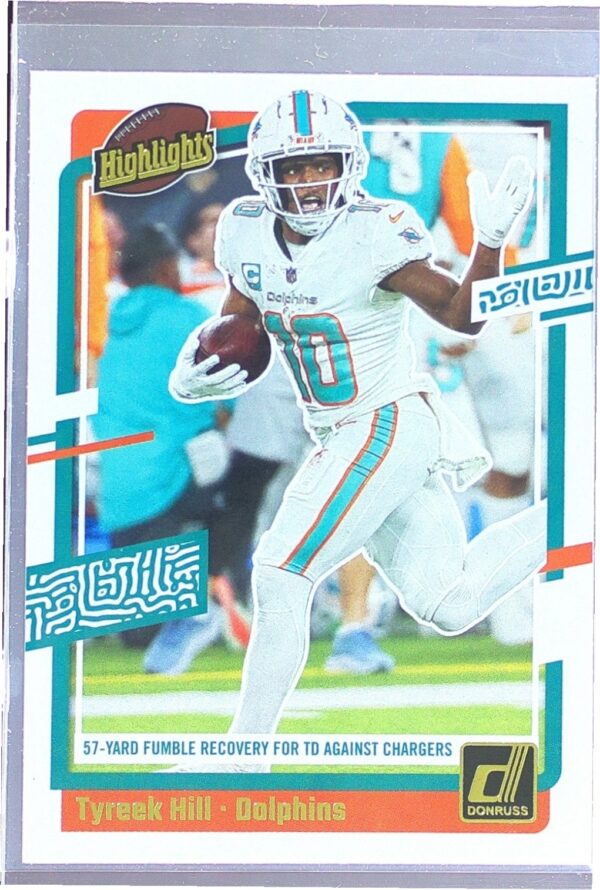 2023 Donruss Tyreek Hill #H-TH Dolphins Highlights