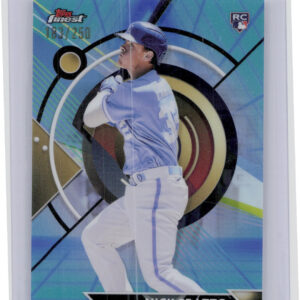 2023 Finest Nick Pratto Blue/Aqua Vapor Refractor SN250 #4 Royals