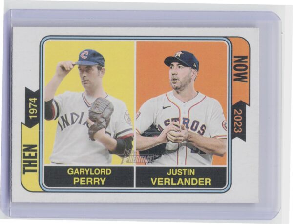 2023 Heritage Gaylord Perry / Justin Verlander #TAN-6 Astros Then and Now