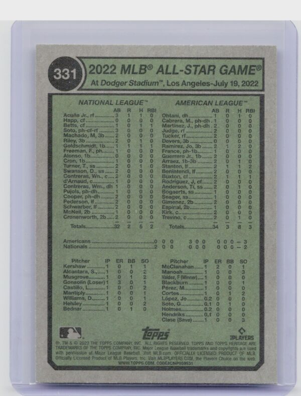 2023 Heritage Willson Contreras / Alejandro Kirk #331 Cubs Blue Jays - Image 3