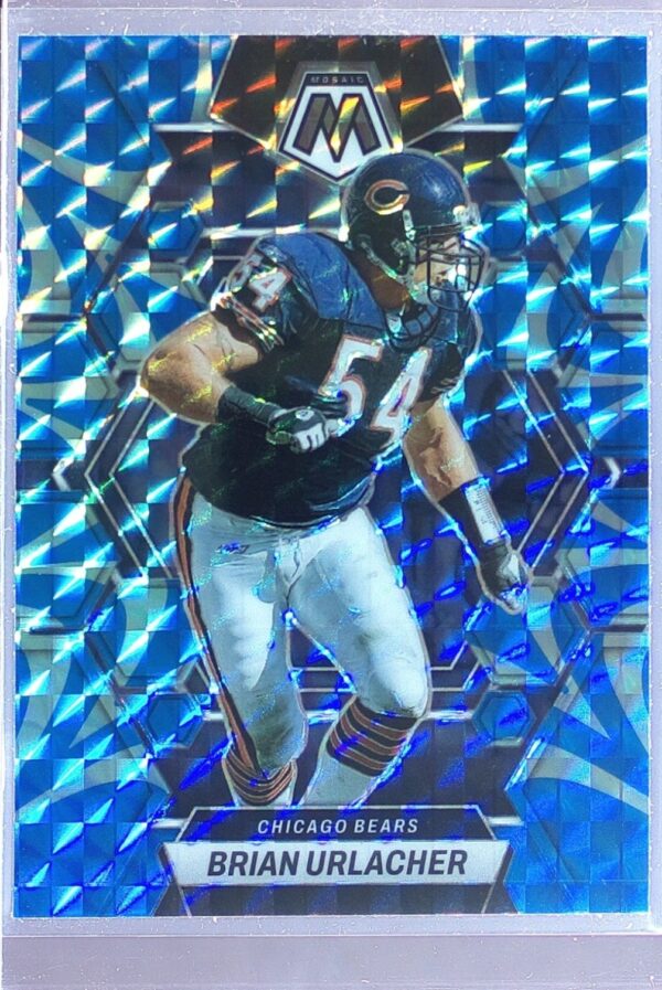 2023 Mosaic Brian Urlacher Reactive Blue Mosaic #36 Bears