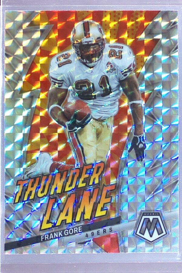 2023 Mosaic Frank Gore #TL-FG 49ers Thunder Lane Mosaic