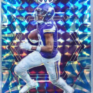 2023 Mosaic Justin Jefferson Reactive Blue Mosaic #152 Vikings