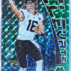 2023 Mosaic Trevor Lawrence #E-TL Jaguars Elevate Mosaic Green