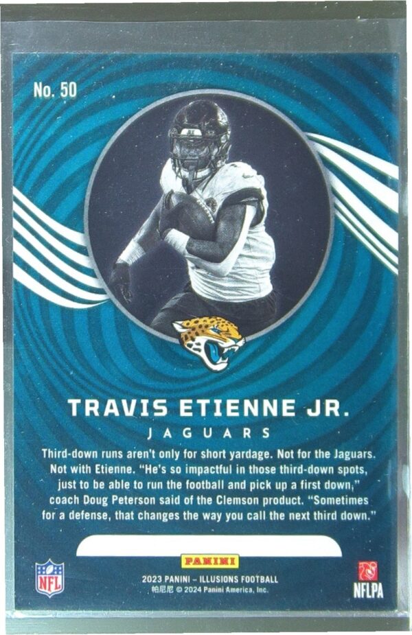 2023 Panini Illusions Travis Etienne Jr. #50 Jaguars - Image 3