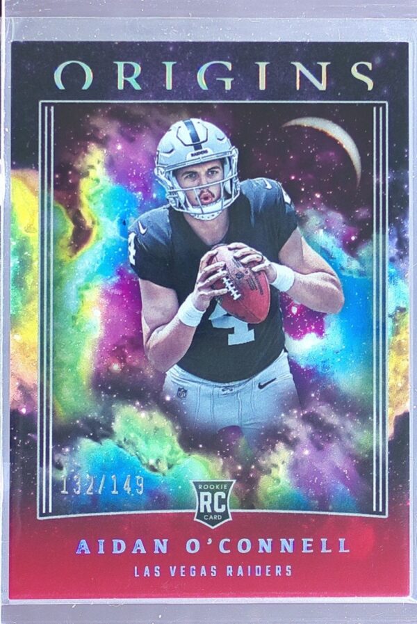 2023 Panini Origins Aidan O'Connell Red /149 RC #138 Raiders