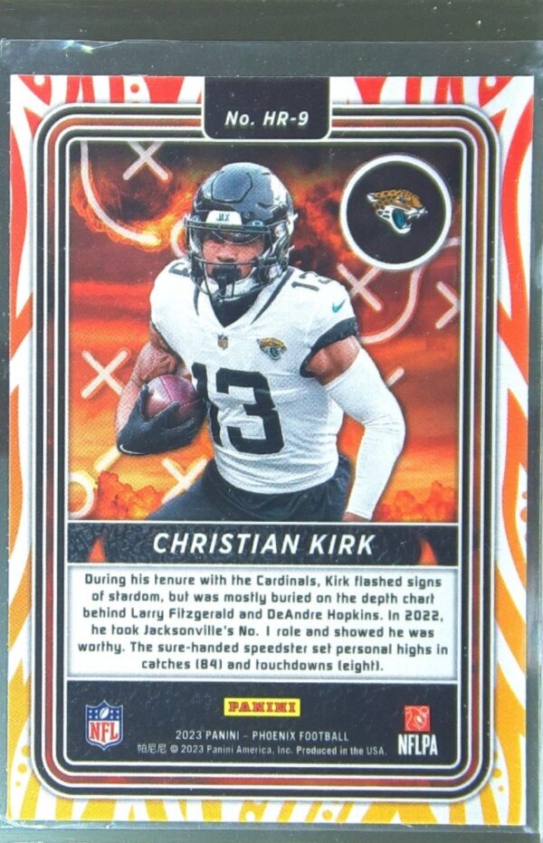 2023 Panini Phoenix Christian Kirk #HR-9 Jaguars Hot Routes - Image 3