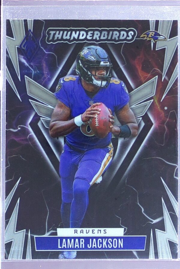 2023 Panini Phoenix Lamar Jackson #TB-LJ Ravens Thunderbirds