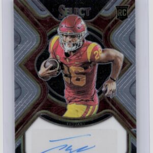 2023 Panini Select Draft Picks Travis Dye Auto #RS-DYE Trojans Rookie SIgnatures