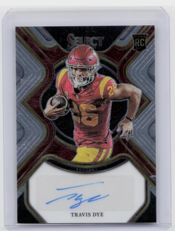 2023 Panini Select Draft Picks Travis Dye Auto #RS-DYE Trojans Rookie SIgnatures