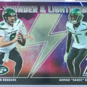 2023 Panini Zenith Aaron Rodgers / Ahmad "Sauce" Gardner #16 Thunder Lightning