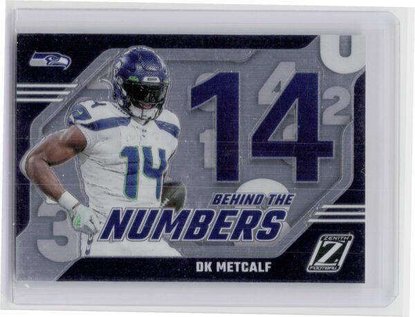2023 Panini Zenith DK Metcalf Behind the Numbers #8 Seahawks