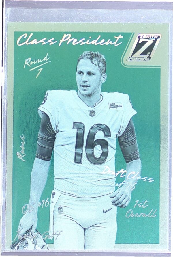 2023 Panini Zenith Jared Goff #CP-2016 Rams Class President