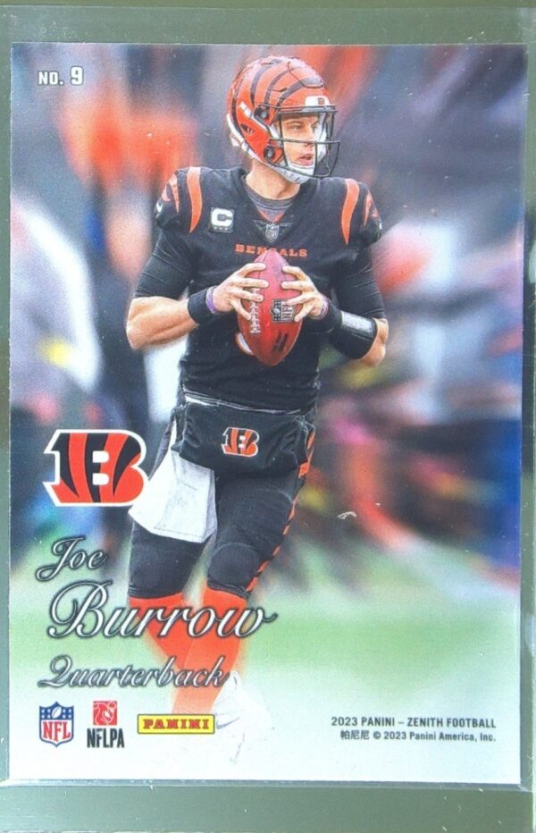 2023 Panini Zenith Joe Burrow #9 Bengals 1994 Pacific - Image 3