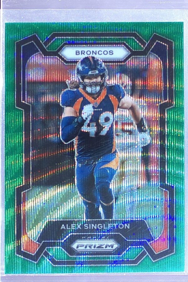 2023 Prizm Alex Singleton Green Wave #84 Broncos
