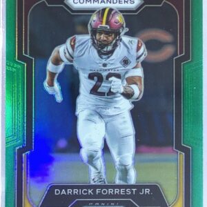 2023 Prizm Darrick Forrest Jr. Green RC #296 Commanders