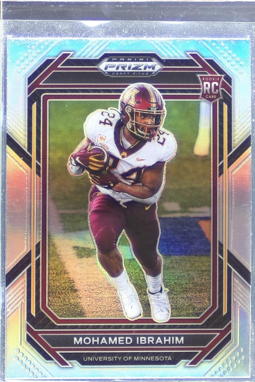 2023 Prizm Draft Picks Mohamed Ibrahim Prizms Silver RC #128 Gophers