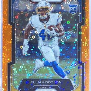 2023 Prizm Elijah Dotson Orange Disco RC #352 Chargers