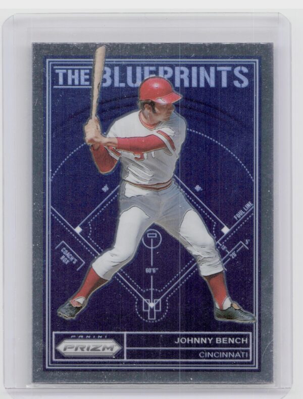 2023 Prizm Johnny Bench #TB16 Reds The Blueprints