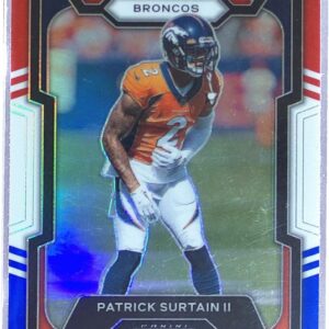 2023 Prizm Patrick Surtain II Red White and Blue #92 Broncos