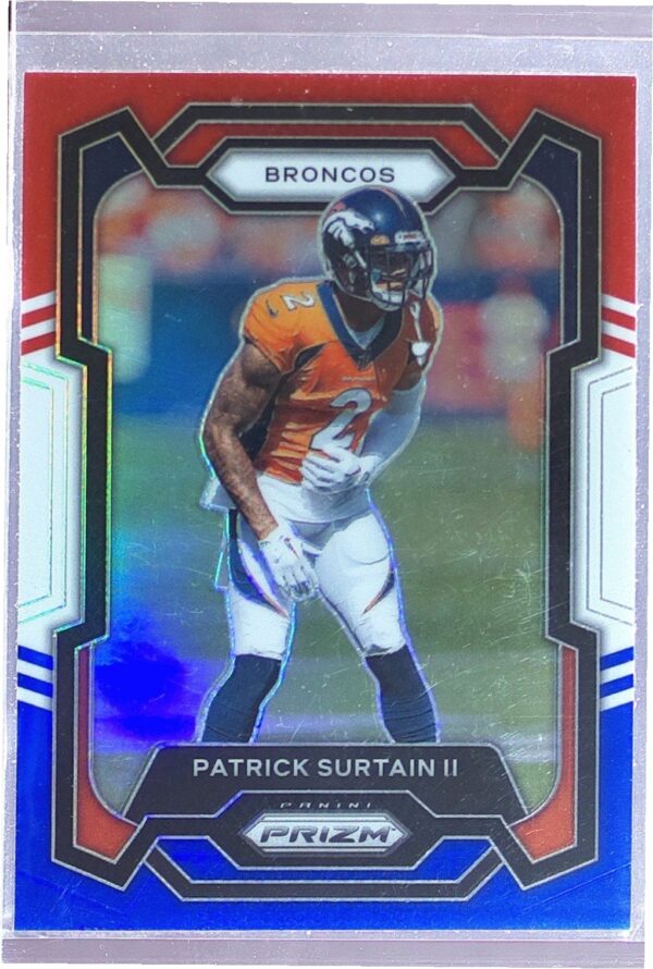 2023 Prizm Patrick Surtain II Red White and Blue #92 Broncos