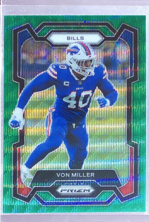 2023 Prizm Von Miller Green Wave #36 Bills